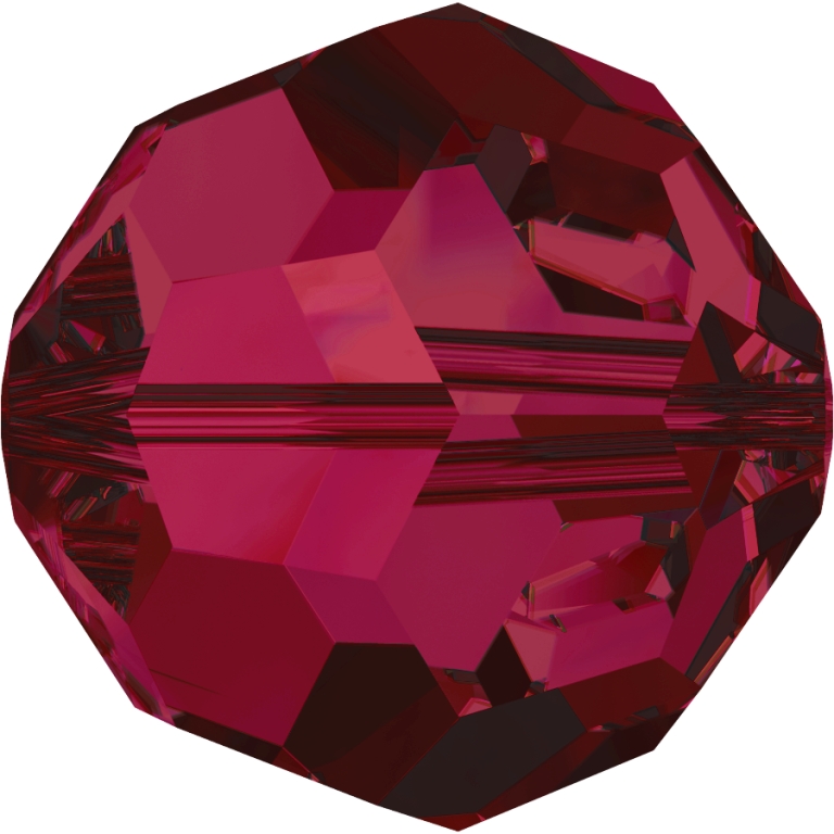 (image for) 5000 12mm*. Ruby Round Bead PQ 6